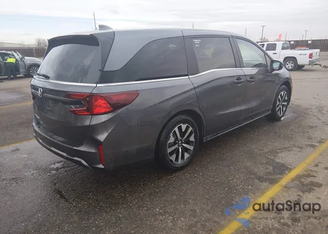 2025 Honda Odyssey Ex-L z USA, uszkodzony, nr VIN 5FNRL6H69SB073706